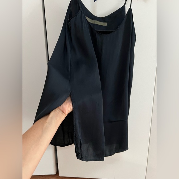 Enza Costa Silk Black Camisole Spaghetti Straps - Picture 9 of 11